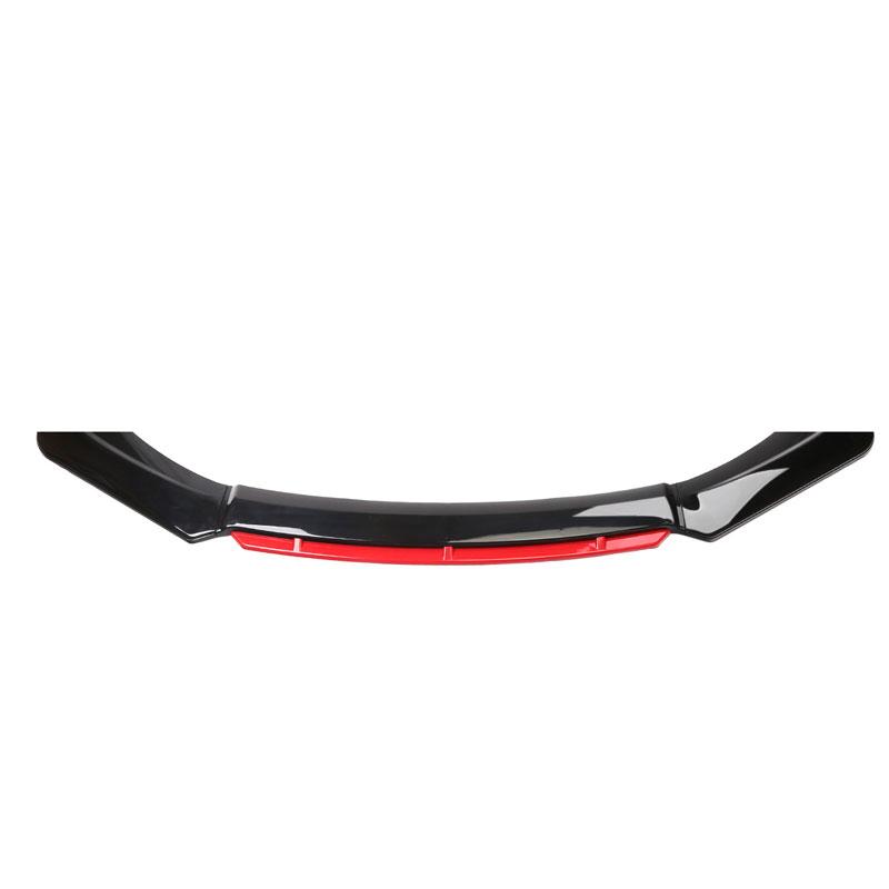 Universal Car Front Bumper Lip Body Kit Spoiler Splitter Diffuser Red Black Blue Canard Splitter ABS Plastic Auto Modification