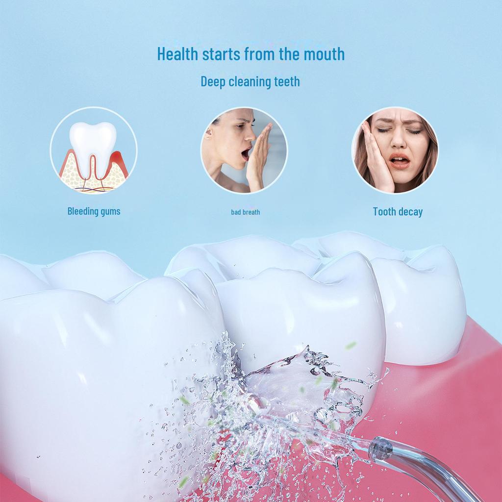 Multifunctional Portable Electric Water Flosser Toothbrush with High-Frequency Pulse for Optimal Oral Cleaning