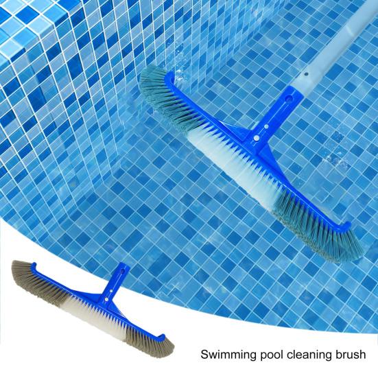 Universal Swimming Pool Brush Head Stiff Bristles Design Curved Ends High-Efficiency Heavy Duty Pool Tile Scrub