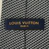 Отличный галстук LOUIS VUITTON Cravate вышивка LV серый шелк мужской M72996 Б/у