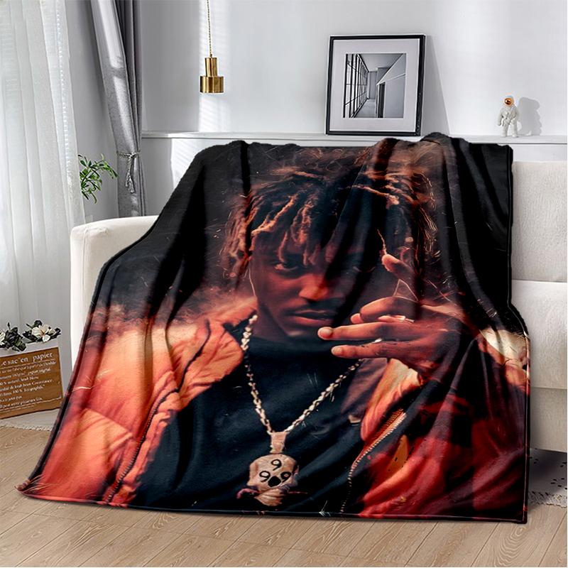 2025 New Style Juice WRLD 999 Legend Rapper Album Blanket,Soft Throw Blanket for Home Bedroom Bed Sofa Travel Cover Kid Gift