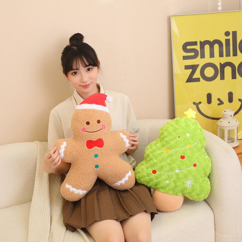 Милая Рождественская Подушка-Игрушка Снеговик Плюшевая Игрушка Кукла Кукла на Рождественскую Елку Кукла-Тряпичная Кукла для Девочки Рождественский Подарок