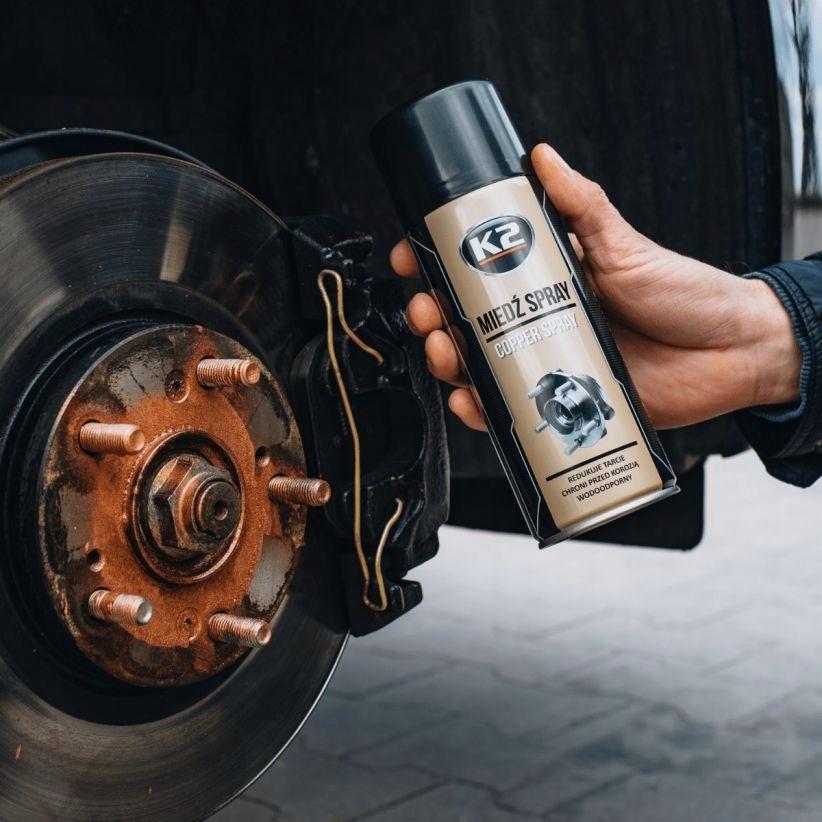 K2 Miedź Spray Wysokotemperaturowy Smar Miedziowy