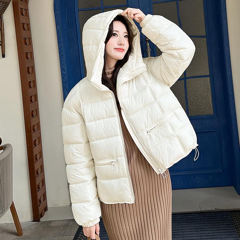 Winter cotton clothes women's new short loose temperament hooded bread clothes jacket tide