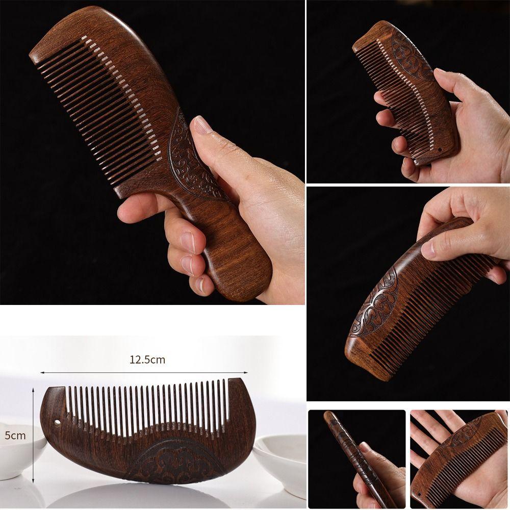 Антистатическая расческа для волос, деликатная сандаловая расческа, инструмент для укладки волос, инструмент для ухода за волосами, бьюти-аксессуары