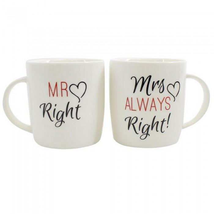 Something Different Кружка Mr Right/Mrs Always Right, керамическая кружка в коробке