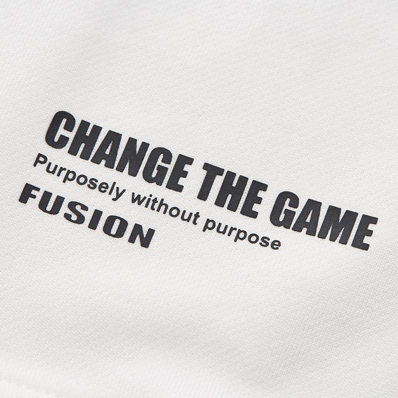 Fila Fusion Повседневная толстовка с круглым вырезом из чистого хлопка для мужчин толстовка Облачно-белый T11M446206FWT