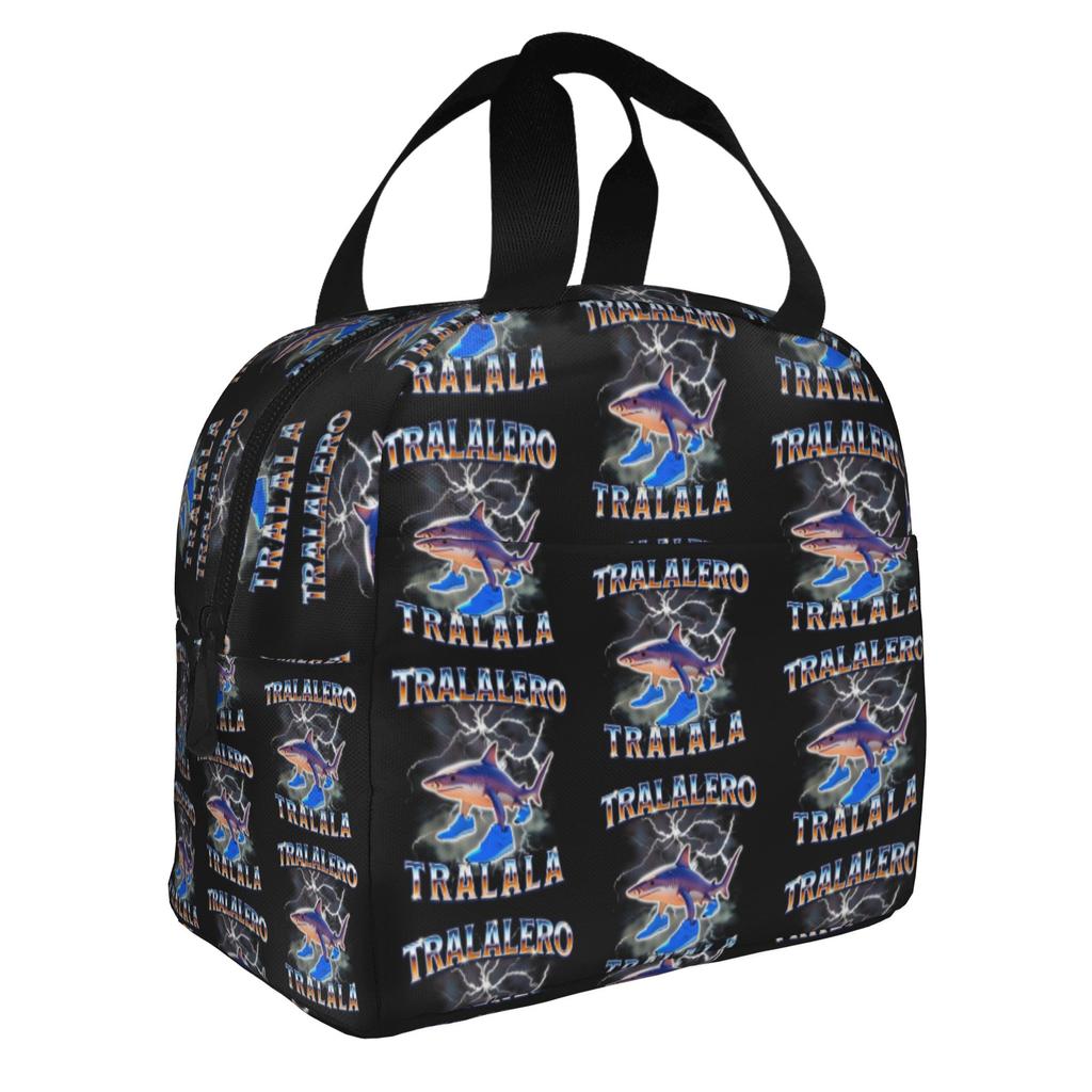 Italian Brainrot Brr Brr Patapim Insulated Lunch Bags for Women Meme Resuable Cooler Thermal Bento Box Outdoor Camping Travel