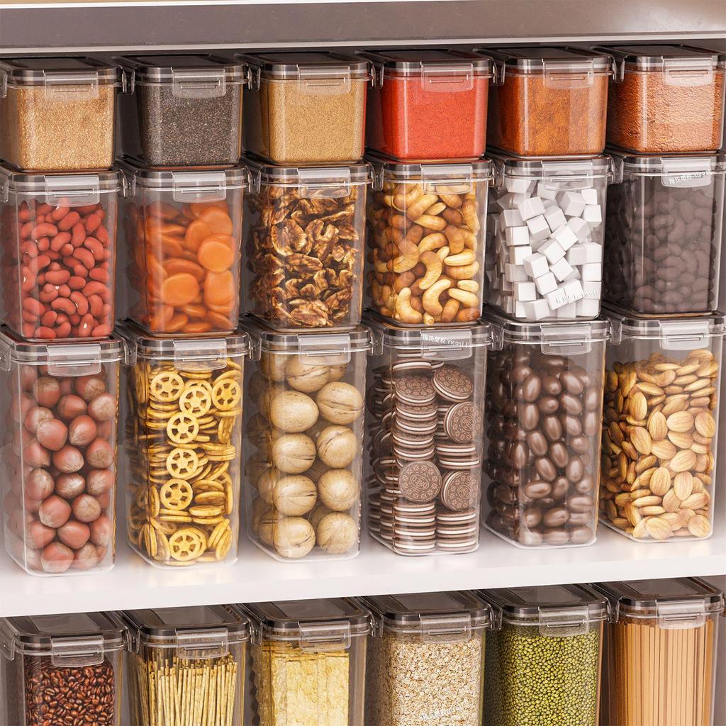 Прозрачная пищевая полипропиленовая банка для хранения для кухни - Герметичный контейнер для зерна