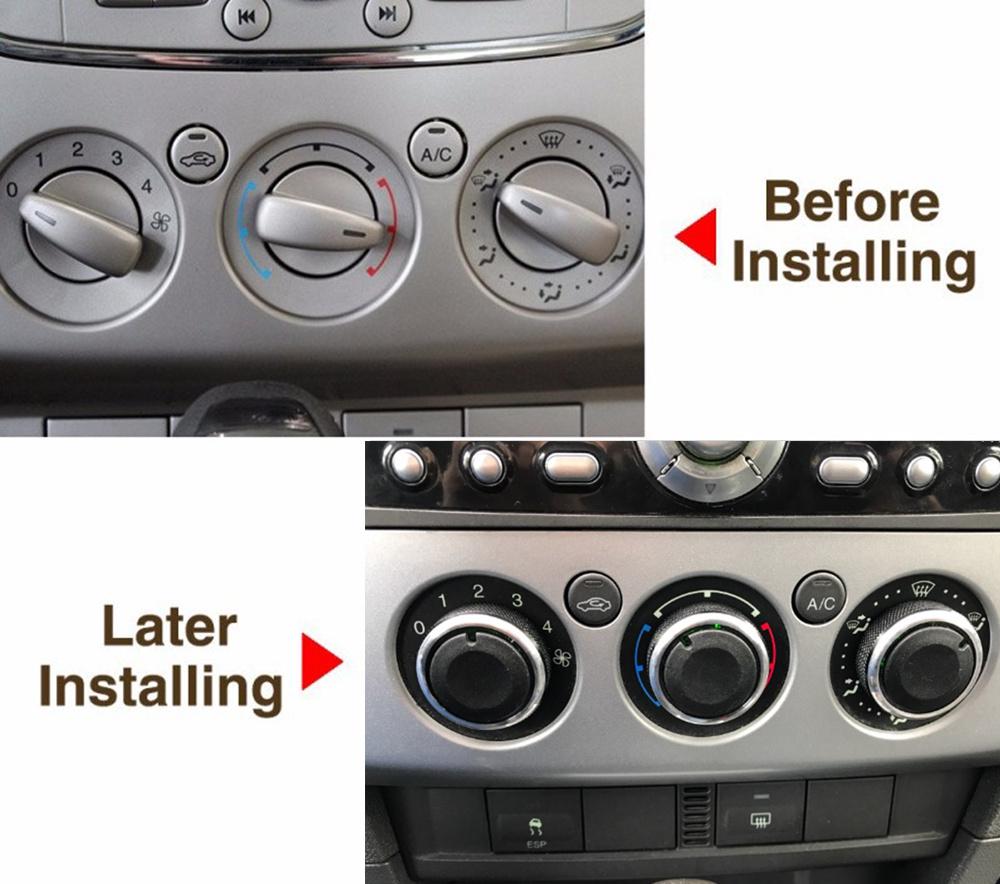 3 Pcs /Set Air Conditioning Heat Control Switch Knob AC Knob for Ford Focus 2 MK2 Focus 3 MK3 Sedan Hatchback Mondeo Car Styling