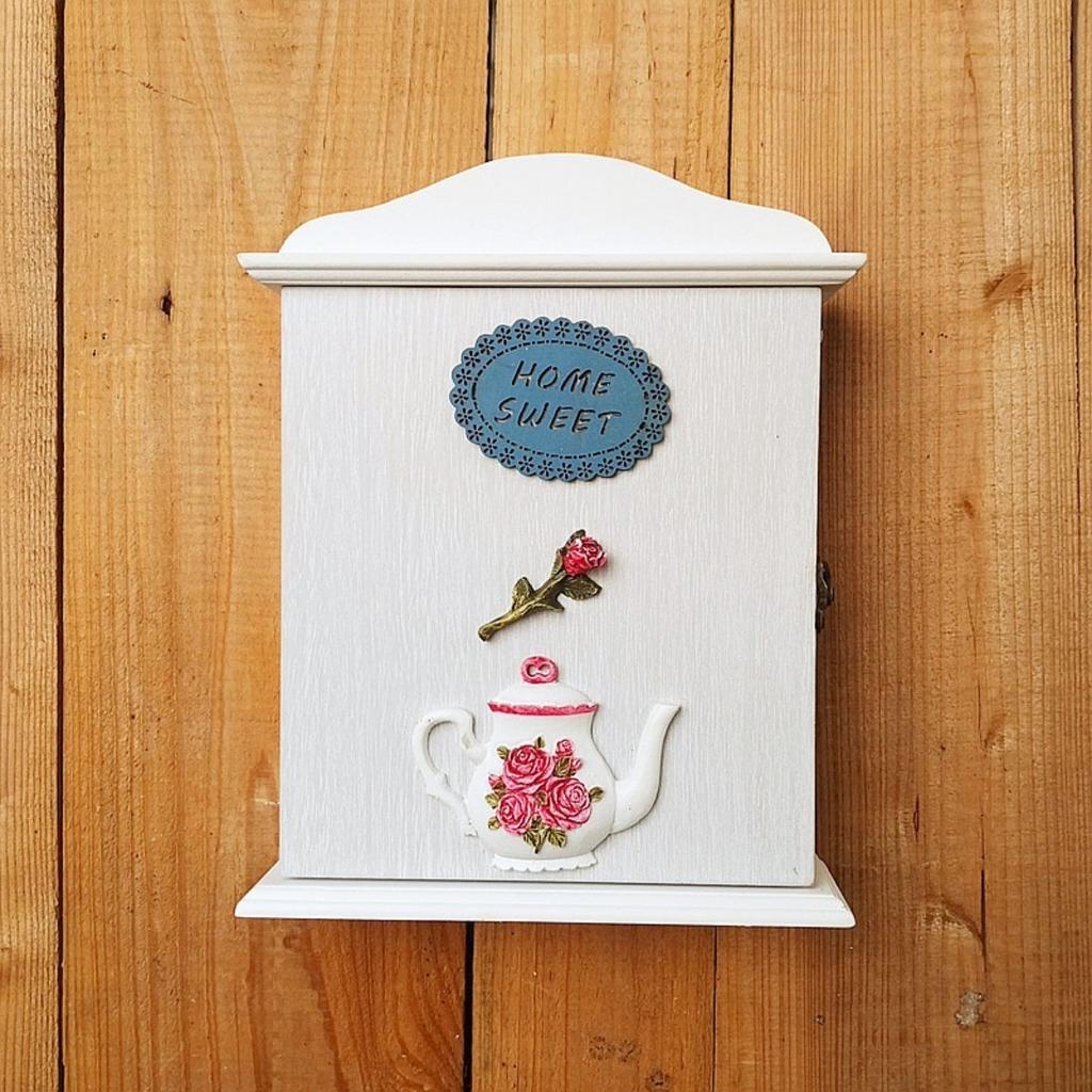 Ящик для ключей в фермерском стиле, деревянный, с настенными крючками, декоративная стойка для ключей для прихожей