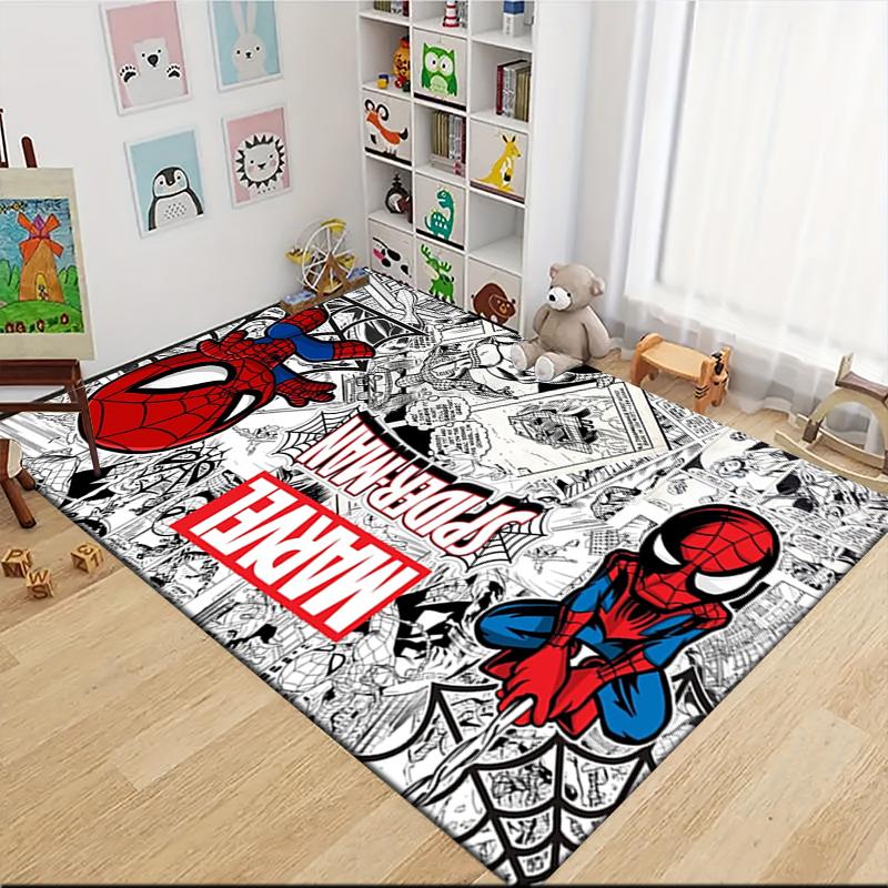 Spiderman Comic Adventure Carpet Rug Soft Washable Antislip Home Living Room Sofa Mats Personalized Christmas Rug
