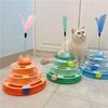 Cats Toy Tower Tracks Cat Toys Interactive Cat Intelligence Training Amusement Plate Tower Pet Products Tunnel Tracks Disc