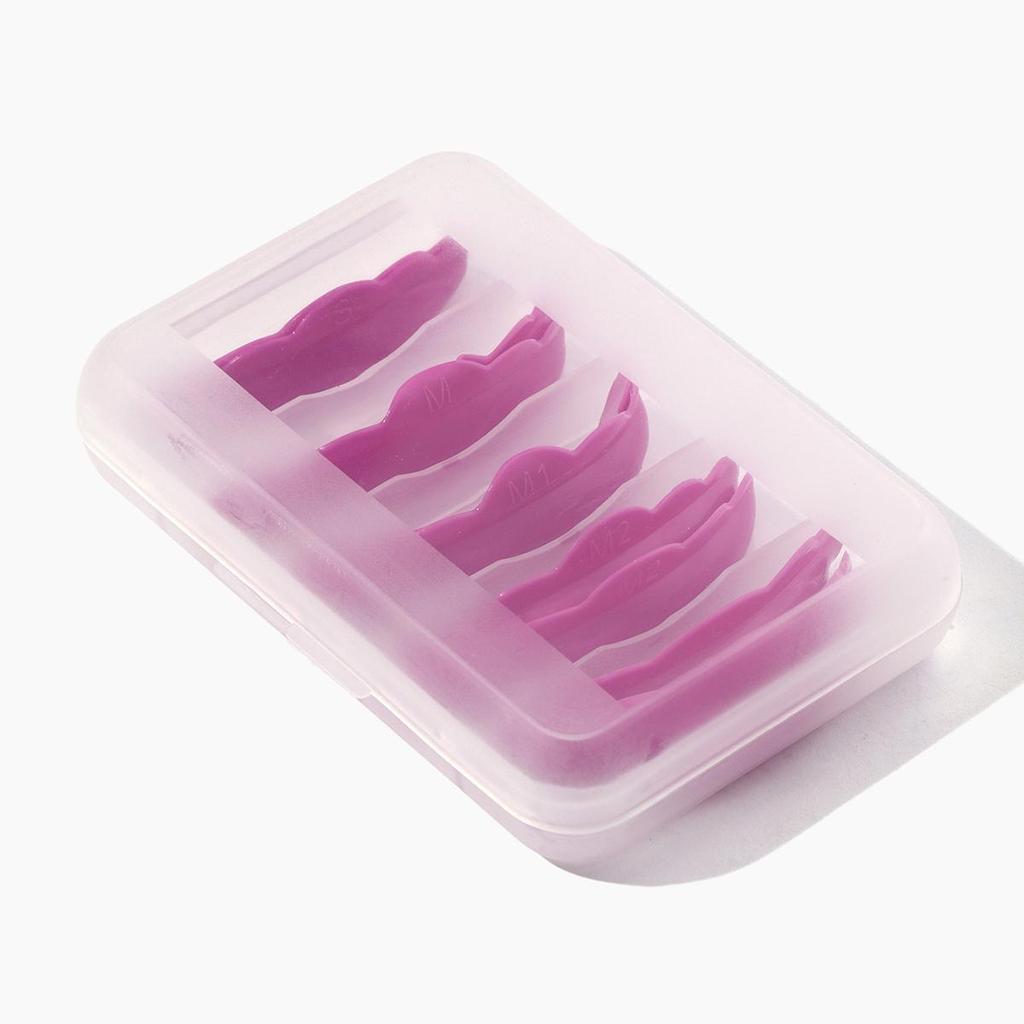 BLACKWINGS 5 пар силиконовых подушечек для завивки ресниц, цветные подушечки для завивки ресниц, с таблицей размеров, гипоаллергенные многоразовые аксессуары