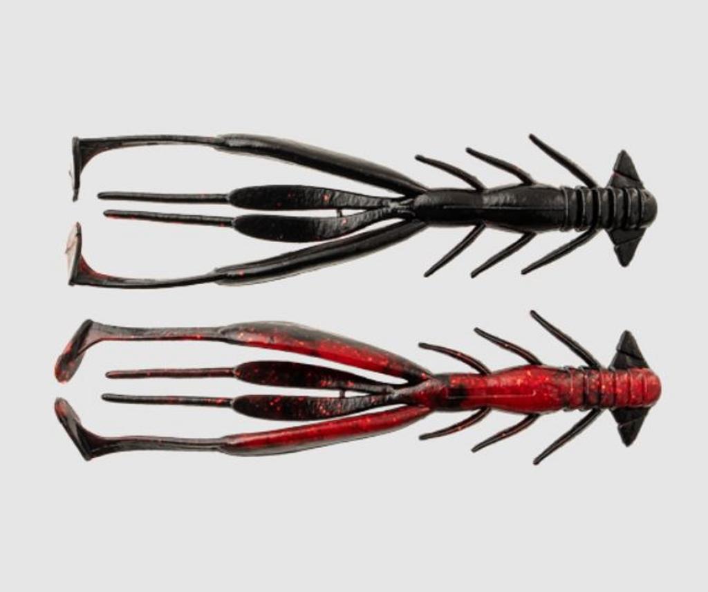 Jackall Мягкая приманка Bleeker Jimmy Shrimp 3,8 дюйма Red Belly Devil (7586)