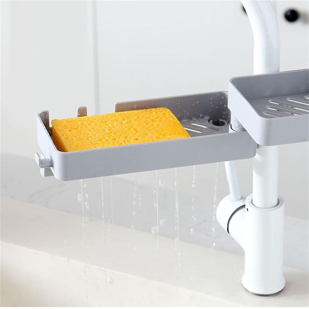Держатель для губки для крана, кухонная столешница для ванной, полка для хранения полотенец, экономящая место, полка для мочалок