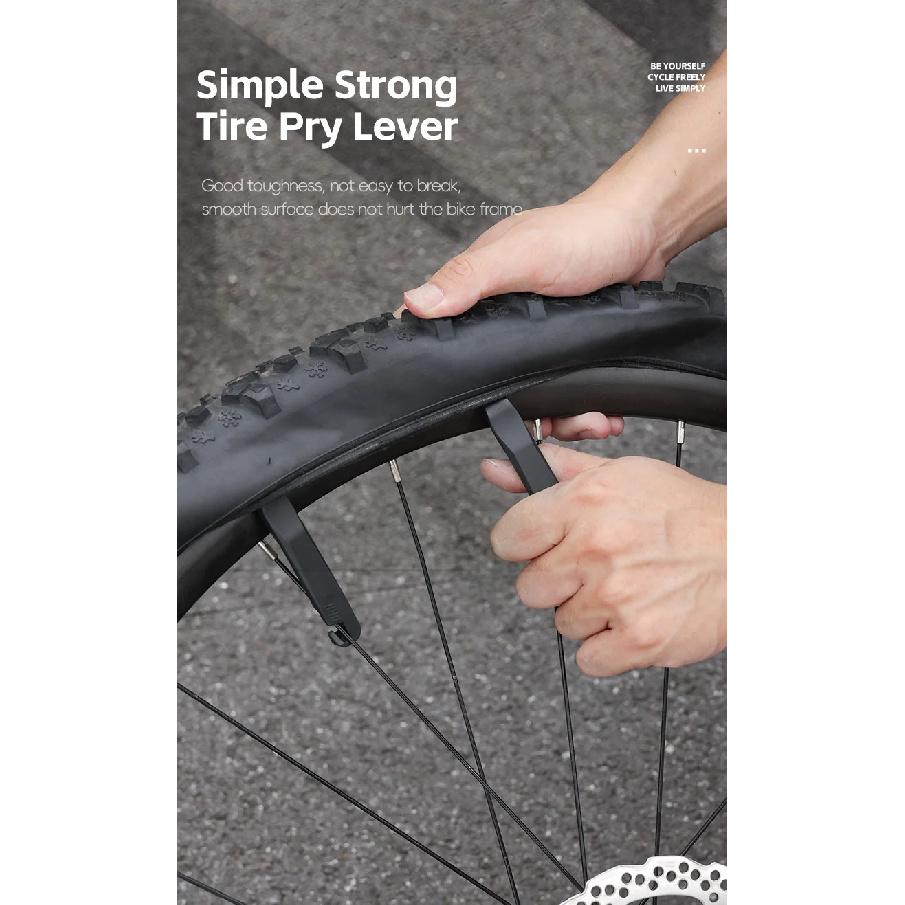 WEST BIKING Портативный набор инструментов для велосипеда Трещотка Ремонтный набор для бескамерных шин Монтажки для покрышек Набор шестигранных ключей Насос CO2 Обслуживание велосипеда