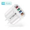 3.1A 4-портовое USB-зарядное устройство, быстрое зарядное устройство для мобильного телефона, зарядное устройство для Samsung iPhone Xiaomi Oppo Qucik, адаптер питания