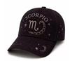 Twelve constellations digital printing baseball cap CANCER simple star printing craft cap