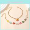 European Style Ladies Anklet Set With Geometric Alloy Design For Casual Wear