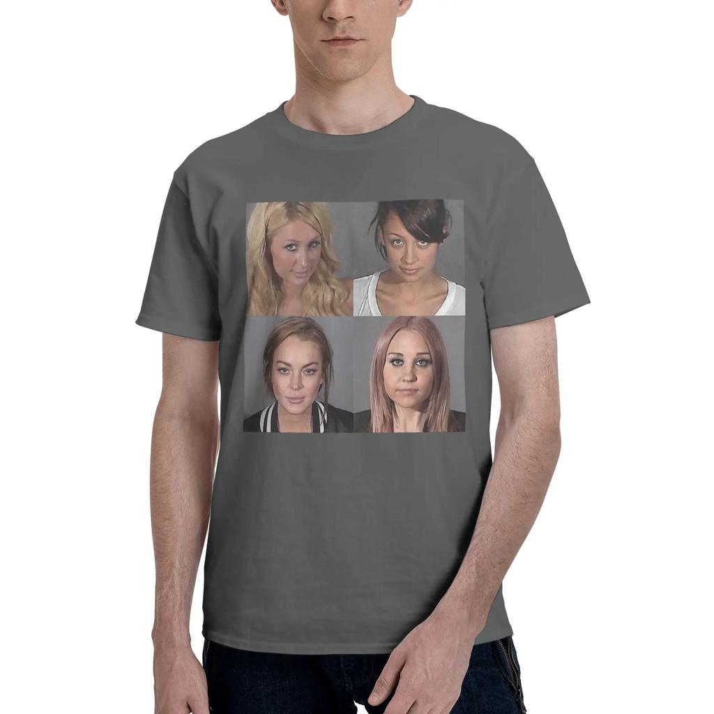 Iconic Mugshot Men TShirt Plus Size T Shirts Mens Crew Neck Cotton Tees Short Summer Male