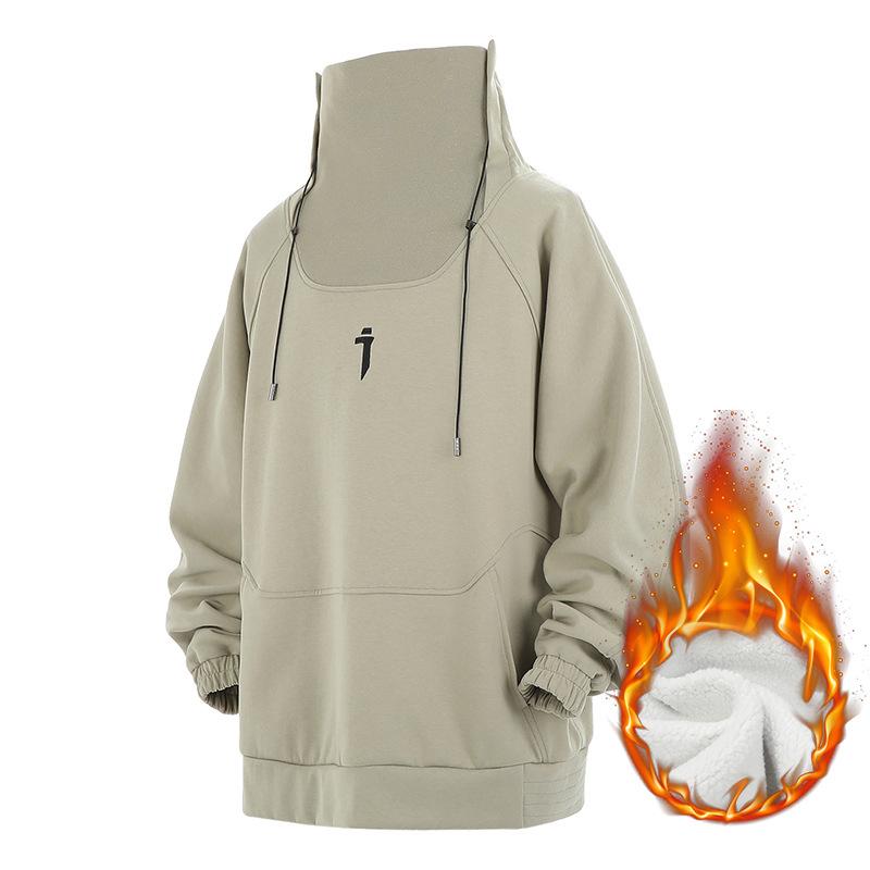 Мужская толстовка с капюшоном Y2K Techwear для рыбалки и защиты от солнца с длинным рукавом