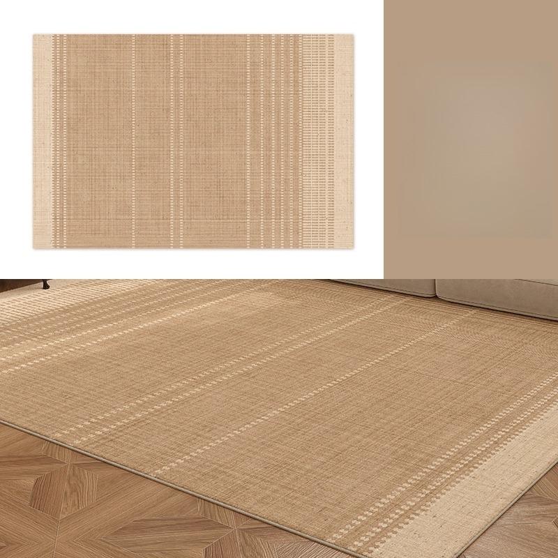 Retro Style Rugs for Bedroom Large Size Living Room Decoration Line Carpet Thick Plush Study Floor Mat Fluffy Soft Cloakroom Rug