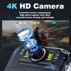 1 шт. Портативная камера 4K Ultra HD с точкой доступа WiFi, вращающимся на 180° объективом, мини-камера для спорта на открытом воздухе, видеорегистратор для мотоциклов и велосипедов