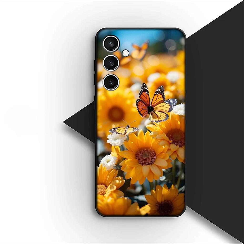 Protective Cover for Xiaomi Redmi Note 12 11 10 A3 Pro 10A 10C 12C Note12 5G 4G Casing Phone Case Yellow Sunflower Flower