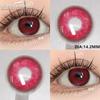 Eyeshare Colored Contact Lenses 2pcs Hybrid Eyes for Brown Iris Natural Yearly Lens 14.2mm Soft Contact Lenses