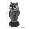 Owl Decoy Plastic Shake Head Owl Decoy To Scare Birds Away Scarecrow Fake Owl Outdoor Garden Decoration Owl Decoy To Scare Birds