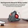 Ergonomic Vertical Trackball Mouse, JOMAA, Dual-Mode Wireless (2.4G/Bluetooth 5.0), Rechargeable, Medium Size