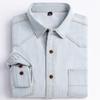 Man 100% Cotton Western Denim Pocket Shirt Long Sleeve Standard-fit Comfort Durability Soft Casual Washed Durability Work Shirts