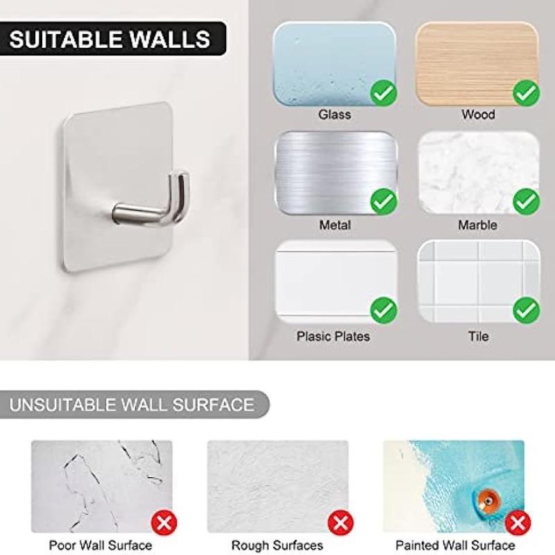 1 шт./4 шт. клейкие крючки, сверхмощная наклейка на стену, дверь для полотенец, водонепроницаемые держатели из нержавеющей стали для подвешивания одежды, крючок для ванной комнаты, дом
