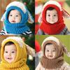 Toddler Knit Cap With Cute Dog Pattern For Kids Winter Warmth And Wind Resistance