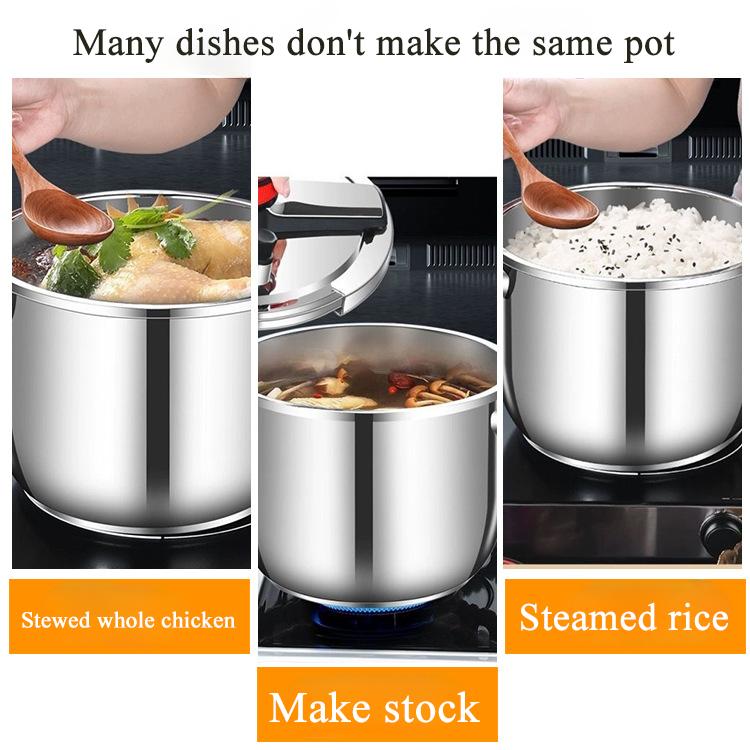 Скороварка из нержавеющей стали 304, многофункциональная, 5 л, 9 л, 3-ступенчатая, с ограничением давления, взрывозащищенная, быстрое приготовление пищи