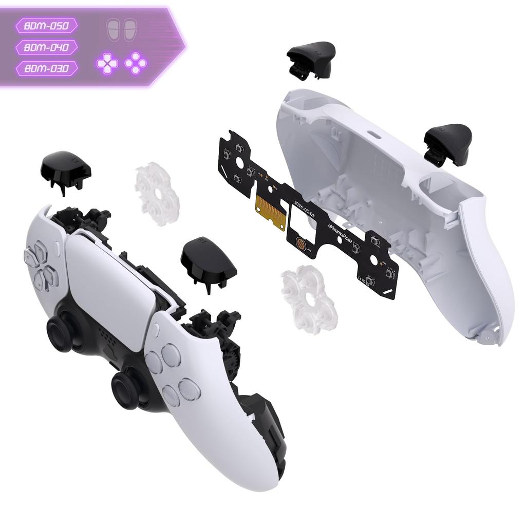 eXtremeRate Face Clicky Kit Compatible with PS5 Controller Face Custom Hard Silicone Tactile Switch Directional Button Action Mouse Click Kit for PS5