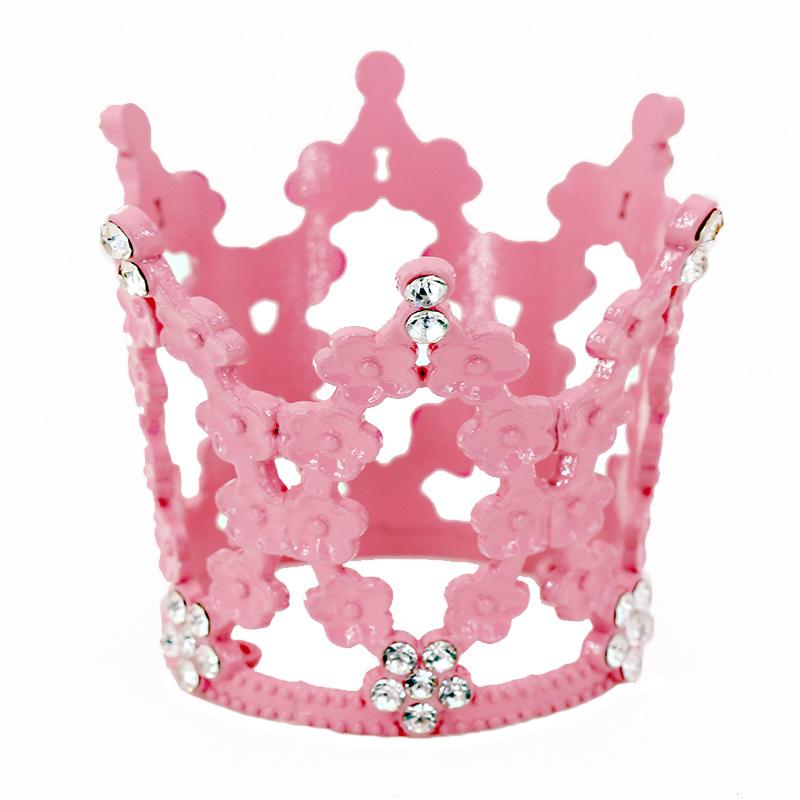 Украшение торта на день рождения, корона, цветы, аксессуары для украшения, мини-листья, детская корона