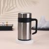 Stainless Steel Vacuum Insulated Travel Mug With Handle Tea Infuser Office Coffee Or