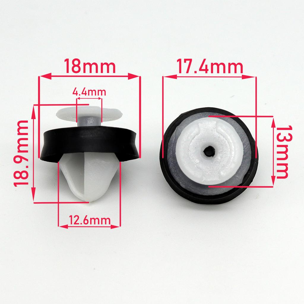 10X внутренняя отделка панели, удерживающие зажимы для дверных карт с уплотнительным кольцом для Peugeot 504 505 508, передний и задний держатель, заклепки, боковые юбки, исправление