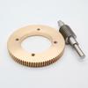 1:90 1M 90T Stainless Steel Worm Wheel Gear Wear-resistant Large Reduction Ratio Copper Worm Gear Set
