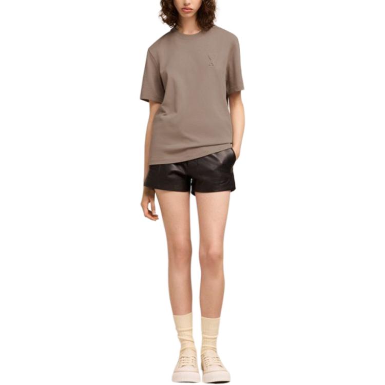 AMIPARIS SS24 T Shirt Unisex Taupe UTS025726-2811