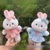 Милый Плюшевый Кролик Мягкая Набивная Игрушка Кролик в Милом Платье и с Бантом Мягкий Кролик для Обнимашек Пасхальный Подарок для Малышей Детей Детского Праздника Девочек