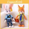 Judy Zootopia Hopps Nick Wilde Plush Toy Cute Cartoon Girl Holiday Doll Gift