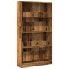 Bookshelf Reclaimed Wood Look 80x24x143 cm Engineered Wood