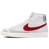 Blazer Mid 77 White Phantom Gym Red Мужские кроссовки Светло-дымчато-серые DH7694-100