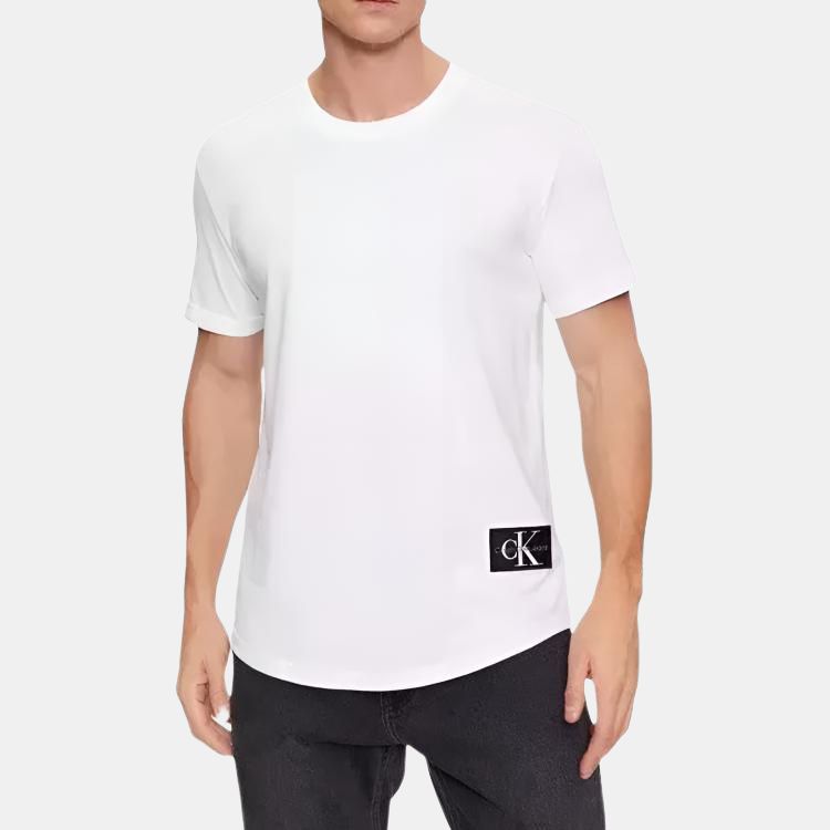 Calvin Klein T-Shirts Men's White Crew Neck J30J323482-YAF