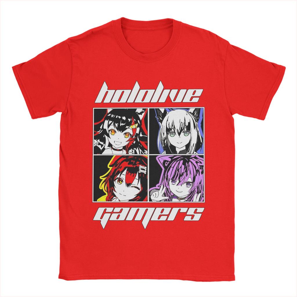 Hololive Gamers 21356779741626 Graphic T Shirt for Men Women Pure Cotton Tee Shirt Clothes