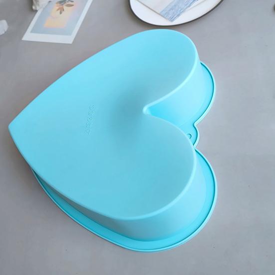 Форма для торта в форме сердца, антипригарное силиконовое покрытие для выпечки, мороженого, пудинга, мусса, желе, шоколада, легко снимаемая форма для выпечки на День святого Валентина, свадьбы