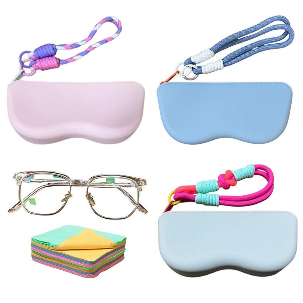 Waterproof Glasses Storage Bag Dustproof Portable Eyeglass Bag Fashion Silicone Glasses Bag Male